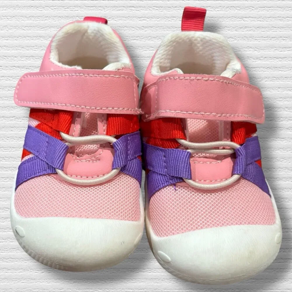 Matt Keely Toddler Shoes Size 4 US Pink Red Purple Mesh Sneakers
